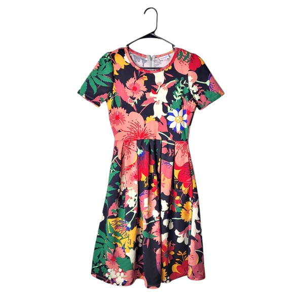 LuLaRoe Dresses & Skirts - LulaRoe Black Floral A-Line Dress